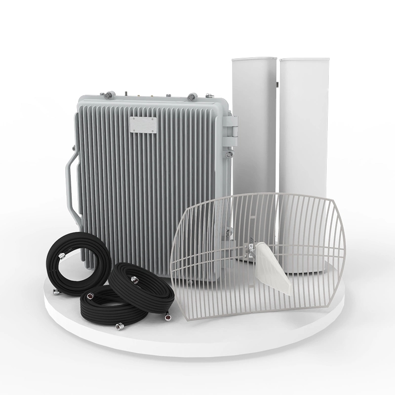 2W Mobile Phone Signal Repeater 1800 2100 2600 MHz Tri-Band 33dBm Network Booster